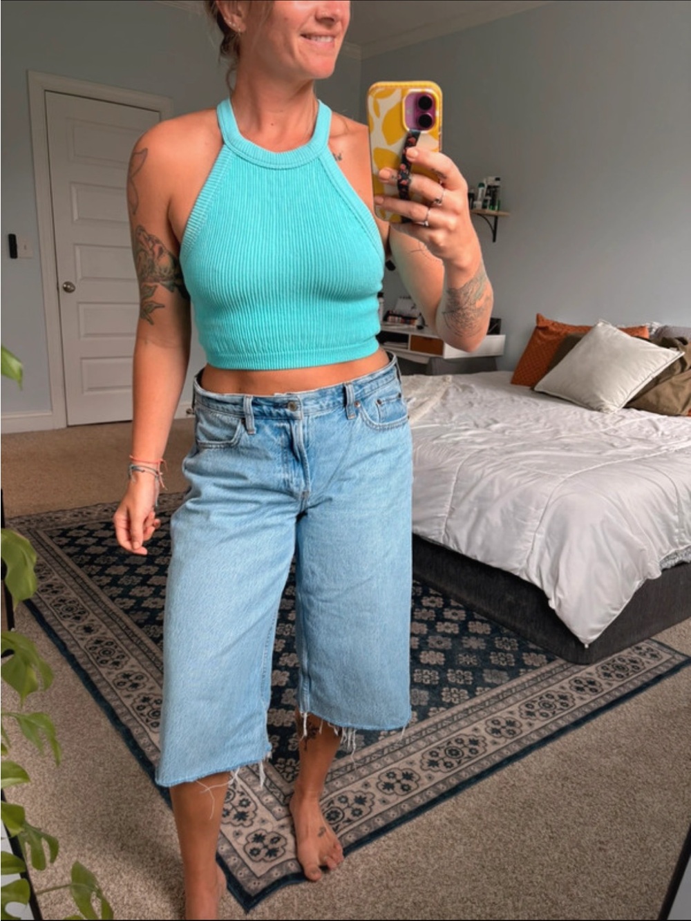 Aerie ribbed cropped set